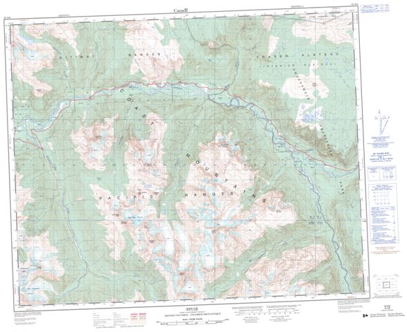 Stuie Topographic Paper Map 093D08 at 1:50,000 scale