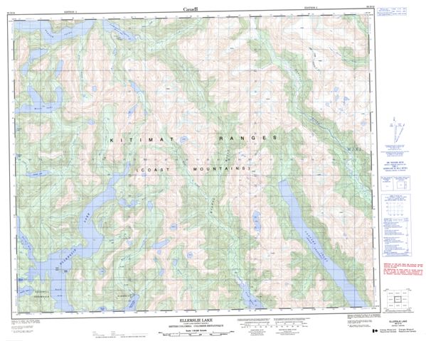 Ellerslie Lake Topographic Paper Map 093D12 at 1:50,000 scale