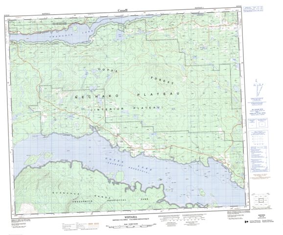 Wistaria Topographic Paper Map 093E16 at 1:50,000 scale