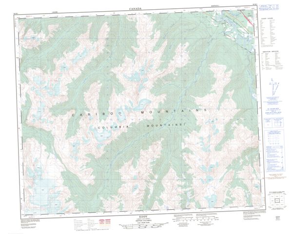 Eddy Topographic Paper Map 093H01 at 1:50,000 scale