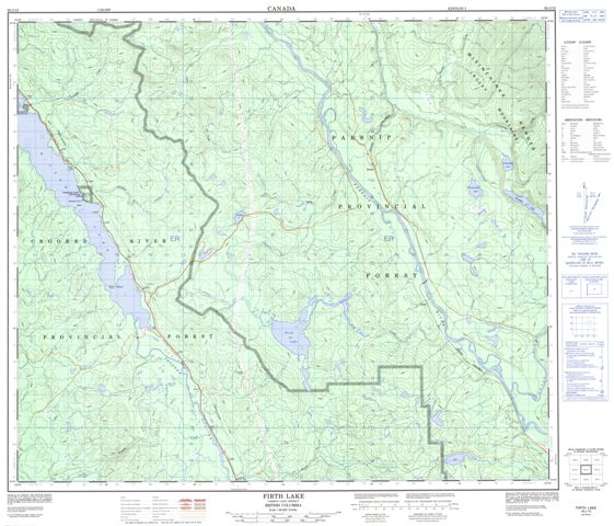 Firth Lake Topographic Paper Map 093J15 at 1:50,000 scale