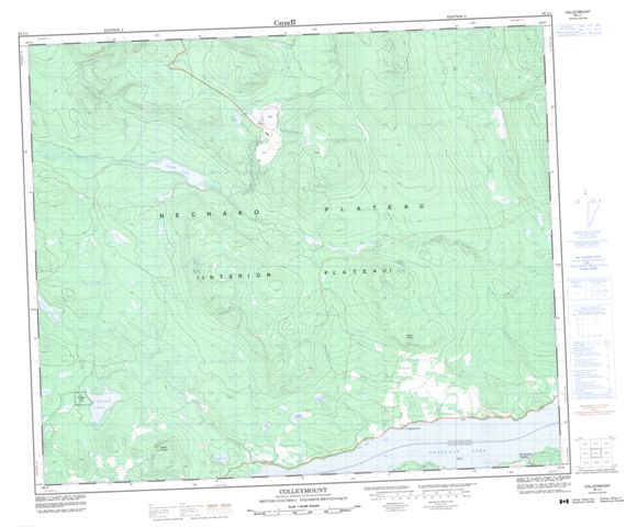 Colleymount Topographic Paper Map 093L01 at 1:50,000 scale