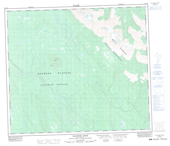 Nilkitkwa River Topographic Paper Map 093M10 at 1:50,000 scale