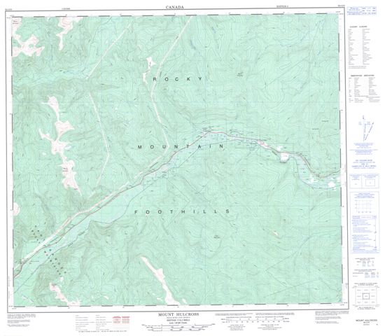 Mount Hulcross Topographic Paper Map 093O09 at 1:50,000 scale