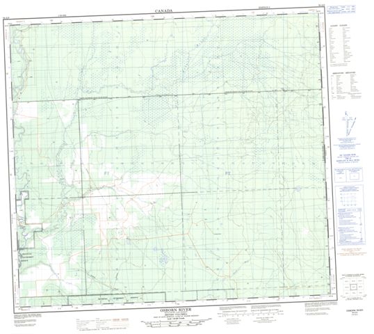 Osborn River Topographic Paper Map 094A09 at 1:50,000 scale