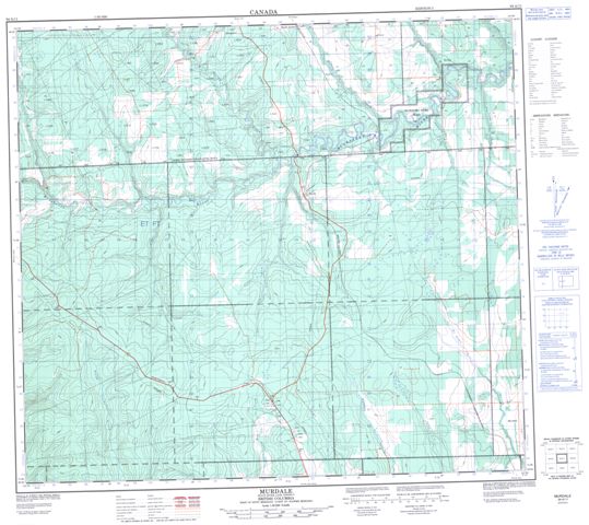 Murdale Topographic Paper Map 094A11 at 1:50,000 scale