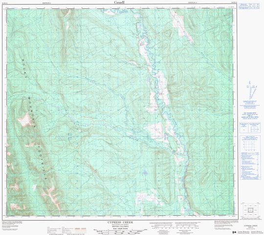 Cypress Creek Topographic Paper Map 094B15 at 1:50,000 scale