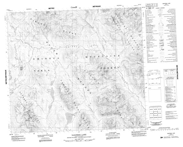 Nanitsch Lake Topographic Paper Map 094D01 at 1:50,000 scale
