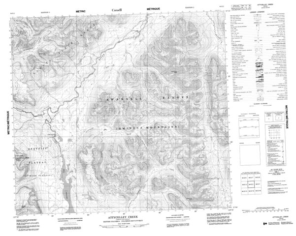 Attycelley Creek Topographic Paper Map 094E02 at 1:50,000 scale