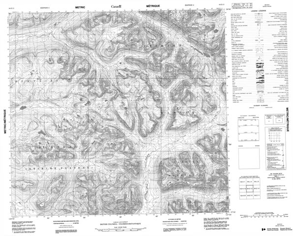 No Title Topographic Paper Map 094E13 at 1:50,000 scale