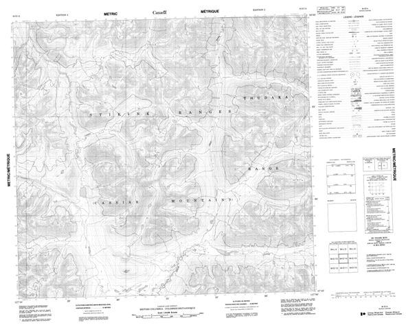 No Title Topographic Paper Map 094E14 at 1:50,000 scale