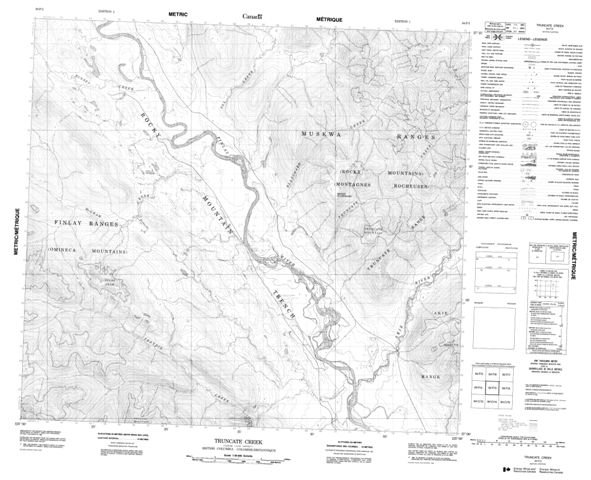 Truncate Creek Topographic Paper Map 094F03 at 1:50,000 scale