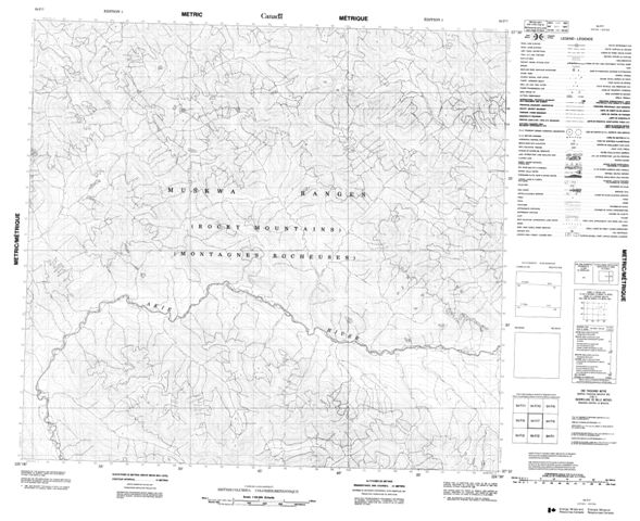 No Title Topographic Paper Map 094F07 at 1:50,000 scale