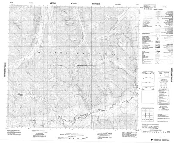 No Title Topographic Paper Map 094F16 at 1:50,000 scale