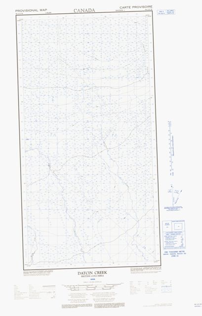 Datcin Creek Topographic Paper Map 094I15W at 1:50,000 scale