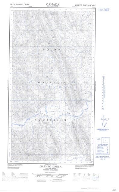 Gathto Creek Topographic Paper Map 094J04W at 1:50,000 scale