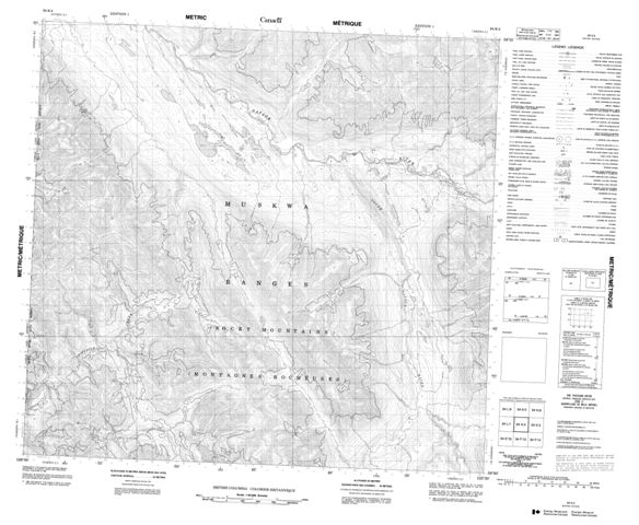 No Title Topographic Paper Map 094K04 at 1:50,000 scale