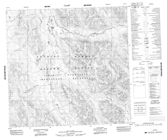 No Title Topographic Paper Map 094L15 at 1:50,000 scale