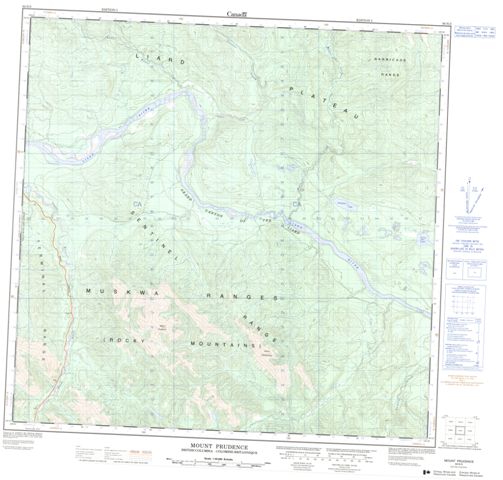 Mount Prudence Topographic Paper Map 094N05 at 1:50,000 scale