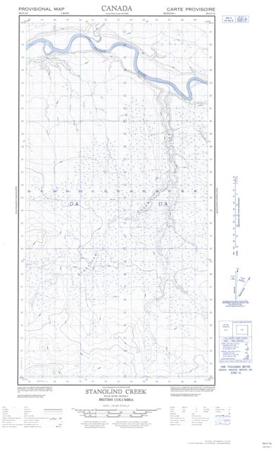 Stanolind Creek Topographic Paper Map 094O03E at 1:50,000 scale