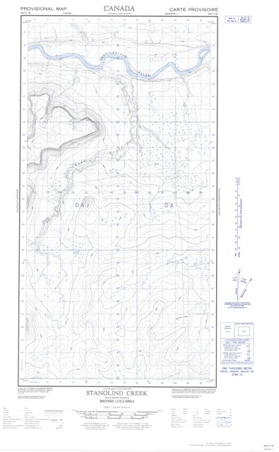 Stanolind Creek Topographic Paper Map 094O03W at 1:50,000 scale