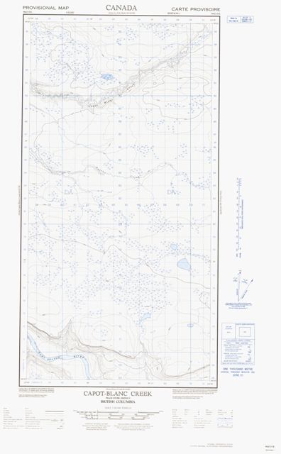Capot-Blanc Creek Topographic Paper Map 094O05E at 1:50,000 scale