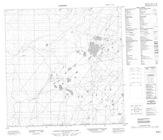 No Title Topographic Paper Map 095A03 at 1:50,000 scale