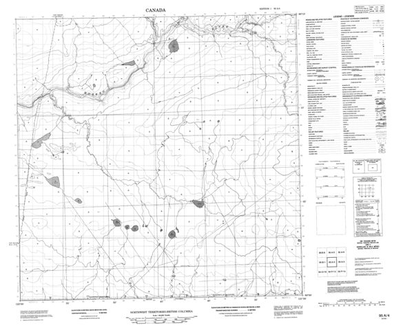 No Title Topographic Paper Map 095A04 at 1:50,000 scale