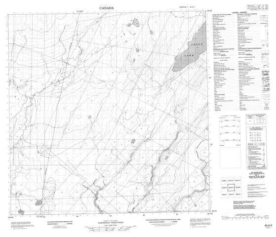 No Title Topographic Paper Map 095A05 at 1:50,000 scale