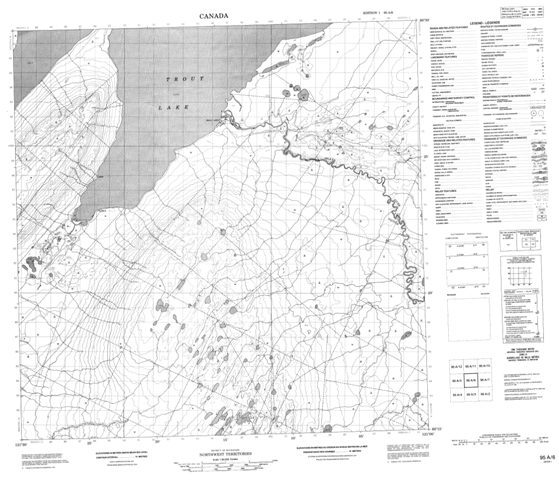 No Title Topographic Paper Map 095A06 at 1:50,000 scale