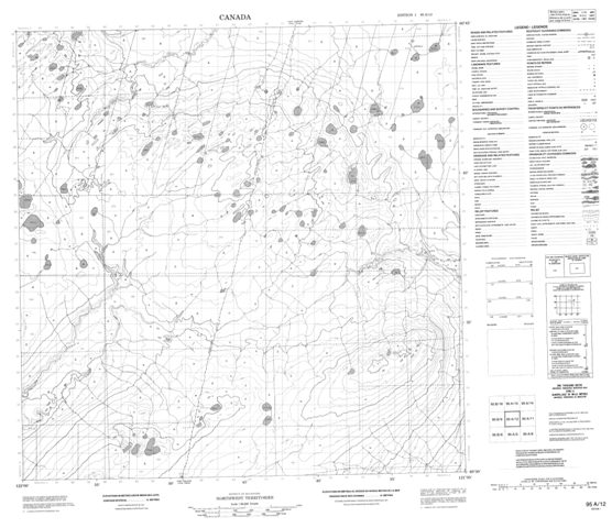 No Title Topographic Paper Map 095A12 at 1:50,000 scale
