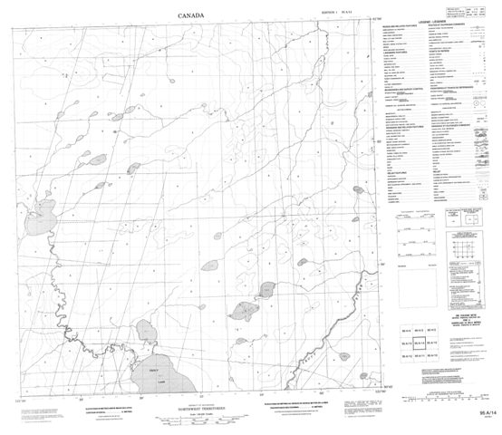 No Title Topographic Paper Map 095A14 at 1:50,000 scale
