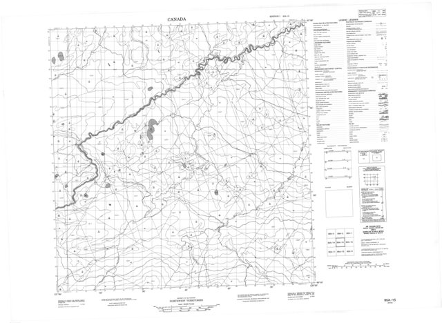 No Title Topographic Paper Map 095A15 at 1:50,000 scale