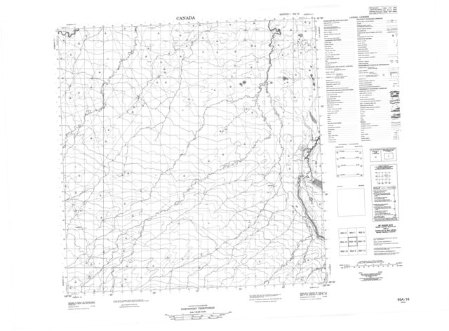 No Title Topographic Paper Map 095A16 at 1:50,000 scale