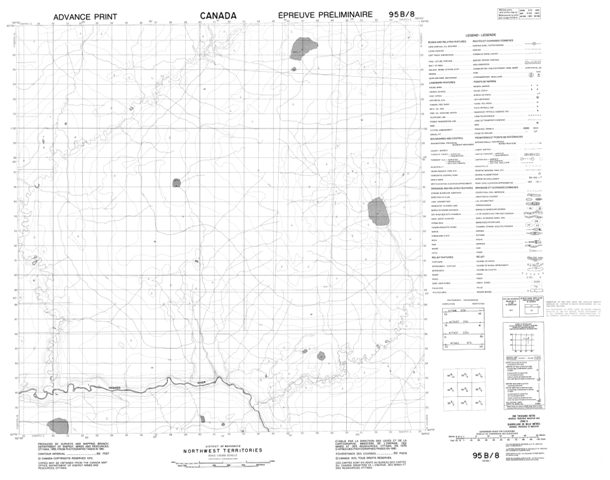No Title Topographic Paper Map 095B08 at 1:50,000 scale