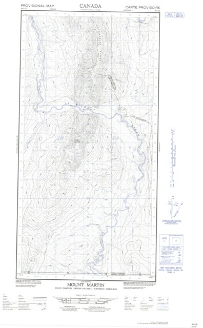 Mount Martin Topographic Paper Map 095C01E at 1:50,000 scale