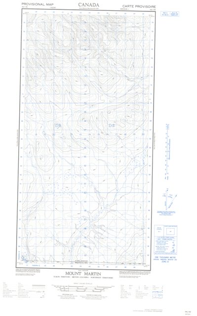 Mount Martin Topographic Paper Map 095C01W at 1:50,000 scale