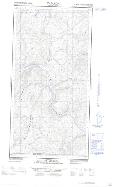Mount Merrill Topographic Paper Map 095C02W at 1:50,000 scale