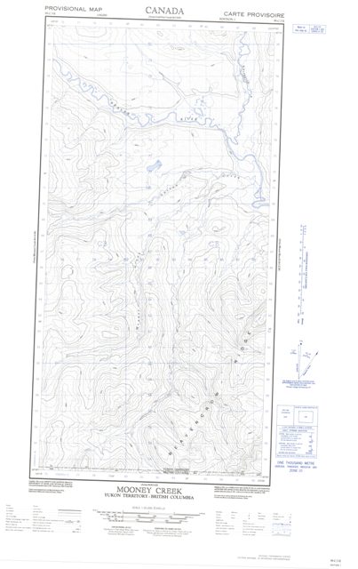 Mooney Creek Topographic Paper Map 095C03E at 1:50,000 scale