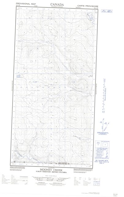 Mooney Creek Topographic Paper Map 095C03W at 1:50,000 scale