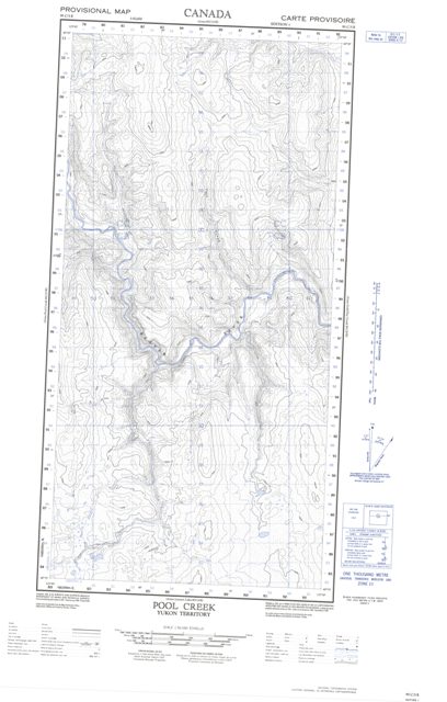 Pool Creek Topographic Paper Map 095C05E at 1:50,000 scale