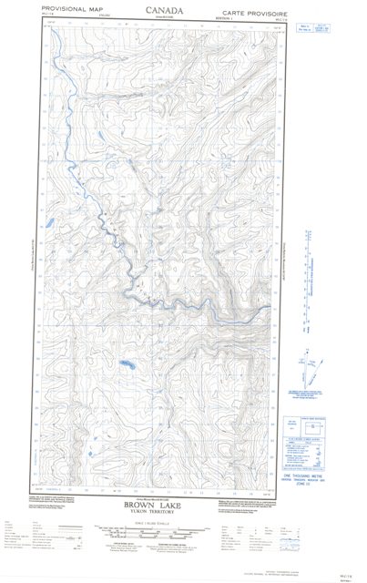 Brown Lake Topographic Paper Map 095C07E at 1:50,000 scale