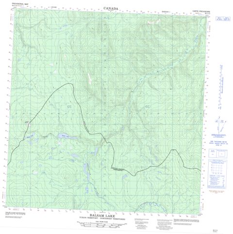 Balsam Lake Topographic Paper Map 095C13 at 1:50,000 scale