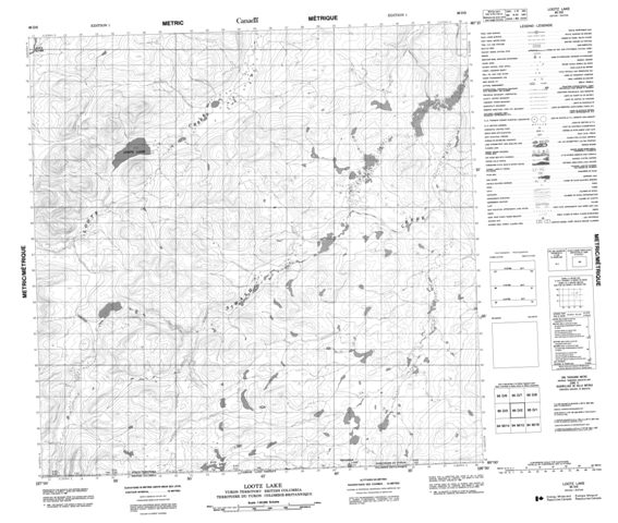 Lootz Lake Topographic Paper Map 095D02 at 1:50,000 scale
