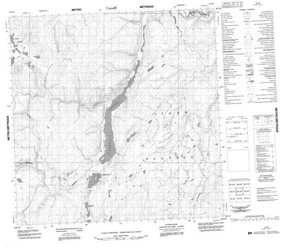 No Title Topographic Paper Map 095D08 at 1:50,000 scale