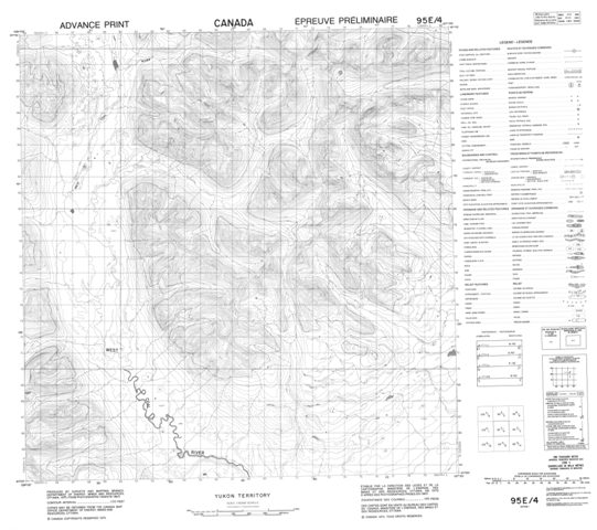 No Title Topographic Paper Map 095E04 at 1:50,000 scale