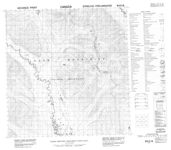 No Title Topographic Paper Map 095E06 at 1:50,000 scale