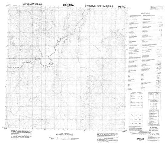 No Title Topographic Paper Map 095F02 at 1:50,000 scale