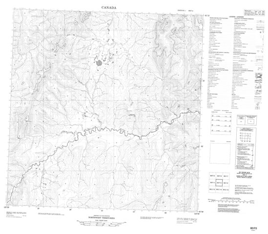 No Title Topographic Paper Map 095F03 at 1:50,000 scale