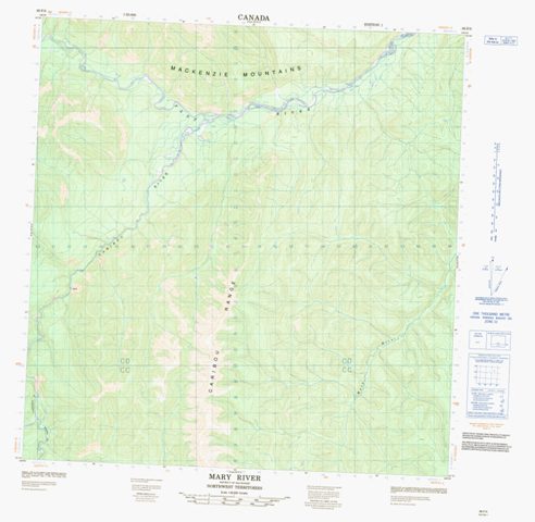 Mary River Topographic Paper Map 095F05 at 1:50,000 scale